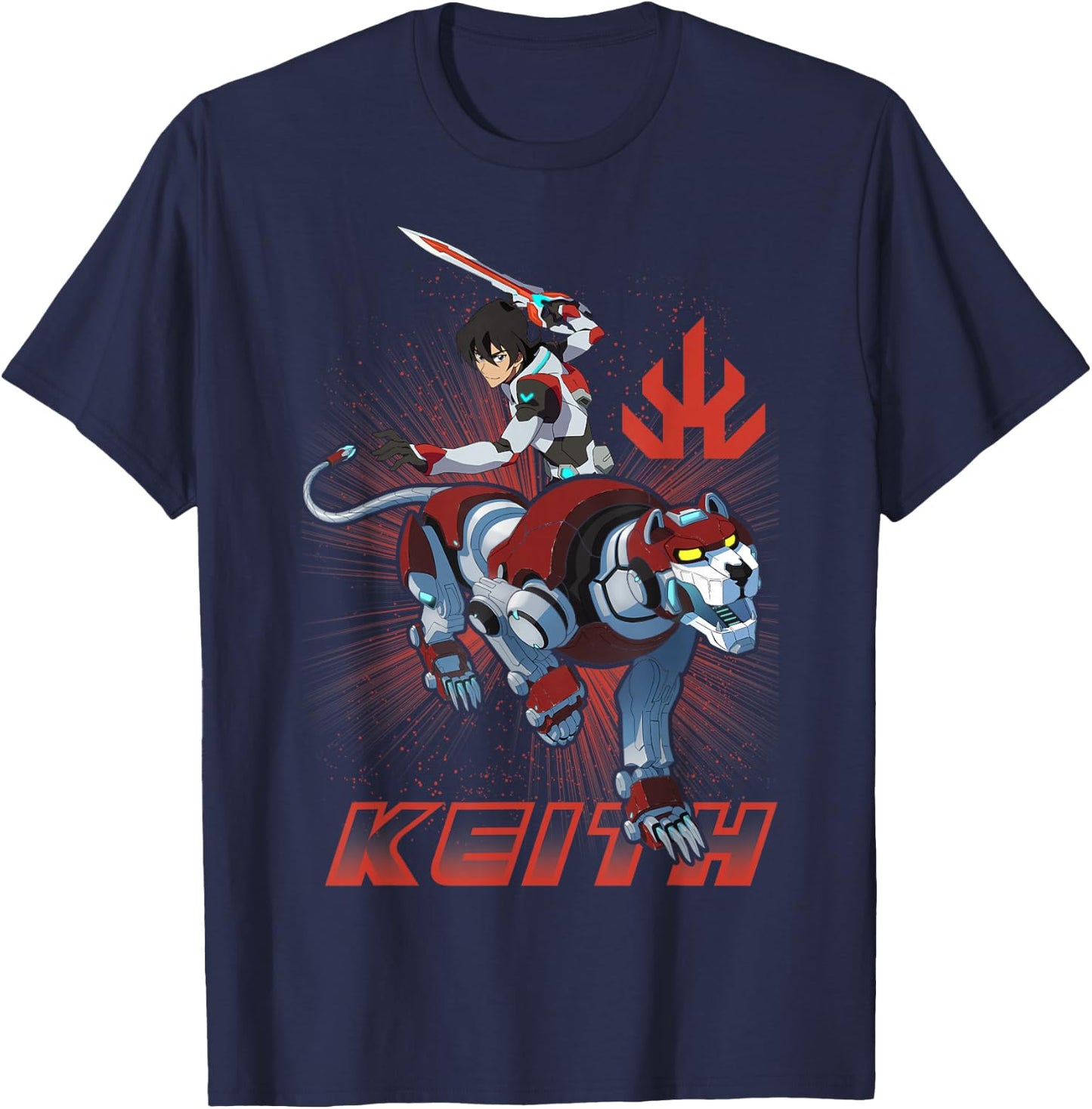 Voltron Legendary Defenders Paladin Keith Logo T-Shirt - T-Shirt | Navy