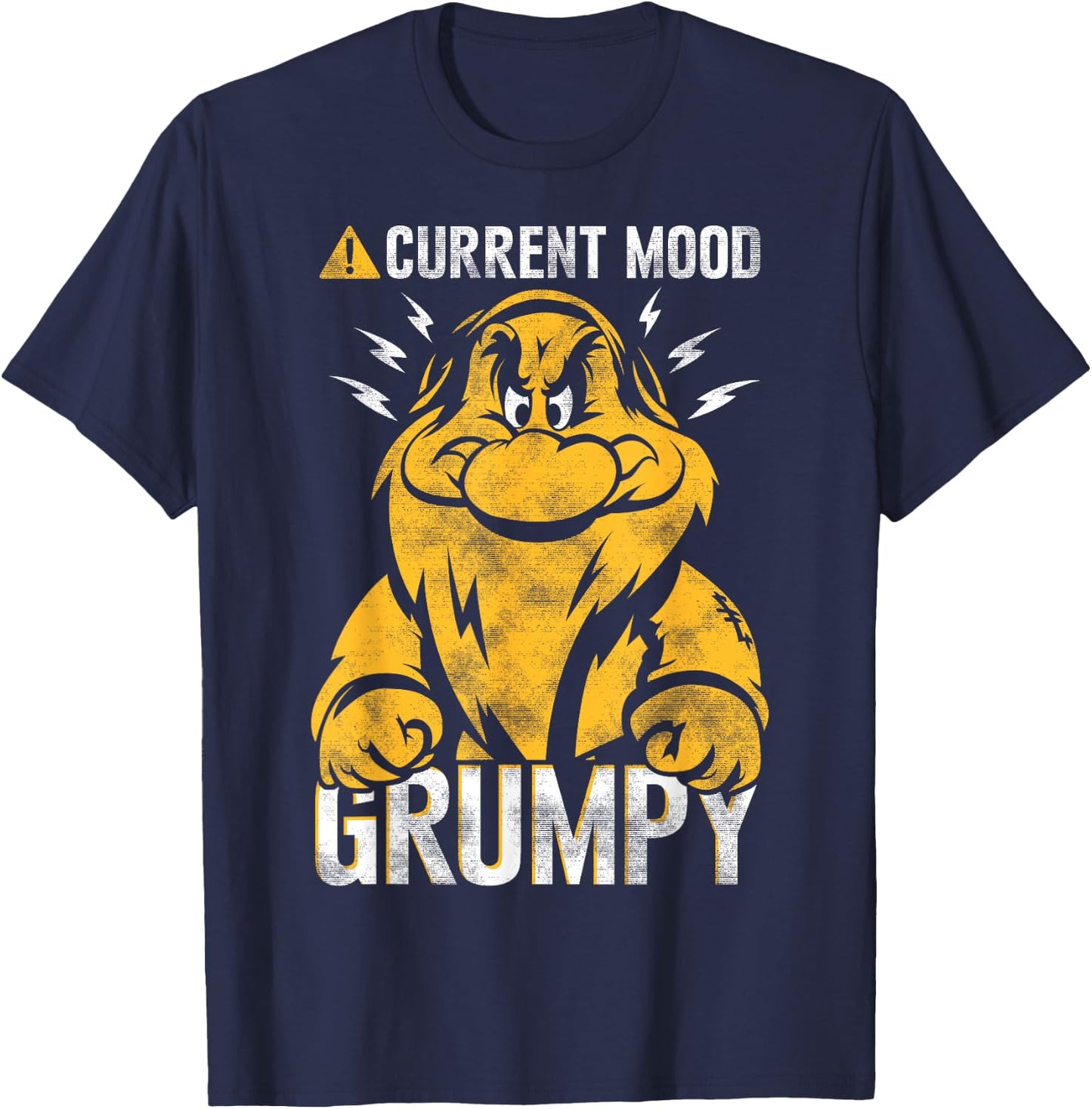 Disney Snow White Grumpy Mood Graphic T-Shirt - T-Shirt | Navy