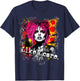 Punk Girl 90s Grunge Distressed Graffiti Graphic Vintage T-Shirt - T-Shirt | Navy