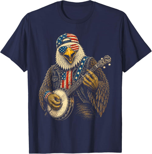 4th of July Patriotic Eagle Banjo 1776 2026