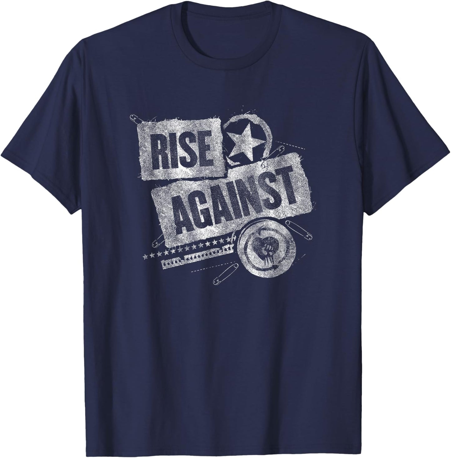 Rise Against - Patched Up - Official Merchandise T-Shirt - T-Shirt | Navy