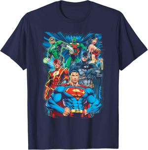Justice League Justice is Served T-Shirt - T-Shirt | Navy