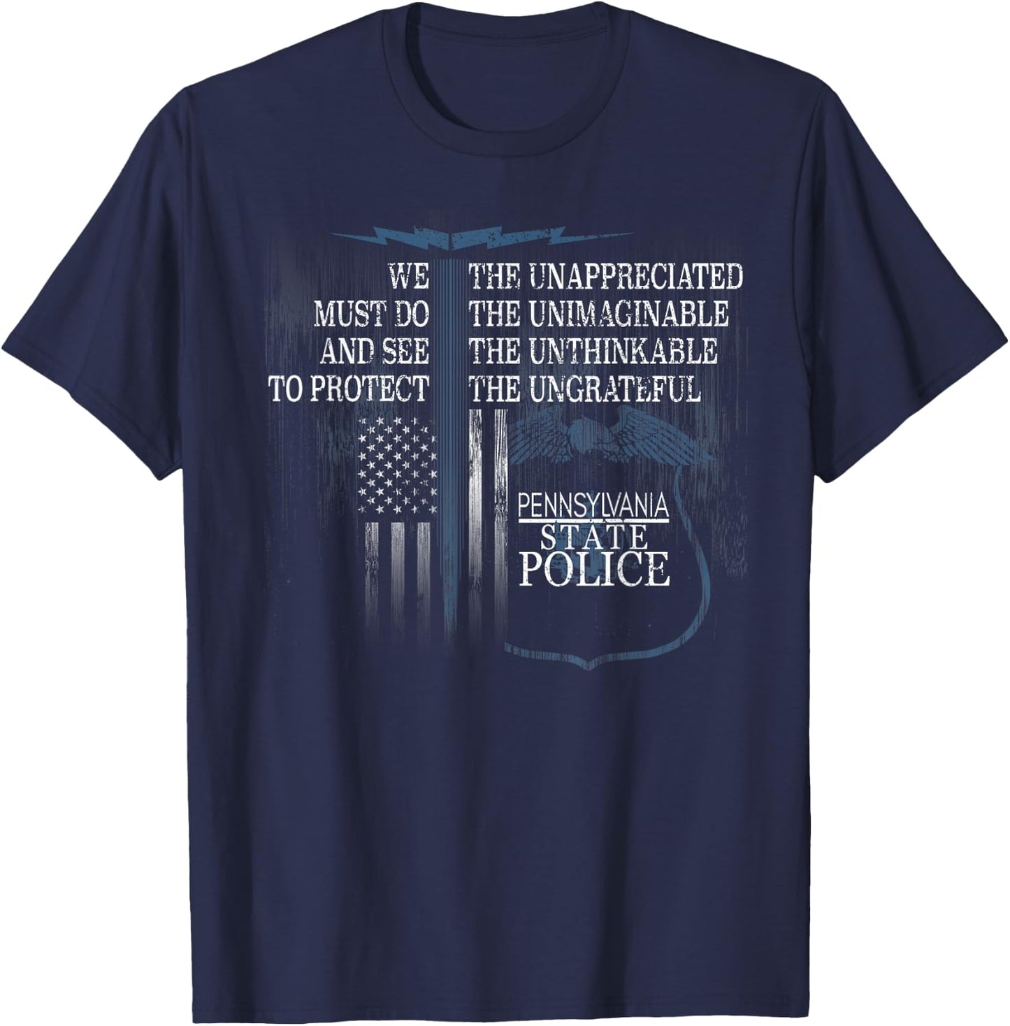 State Police Pennsylvania T Shirt State Trooper T-Shirt - T-Shirt | Navy