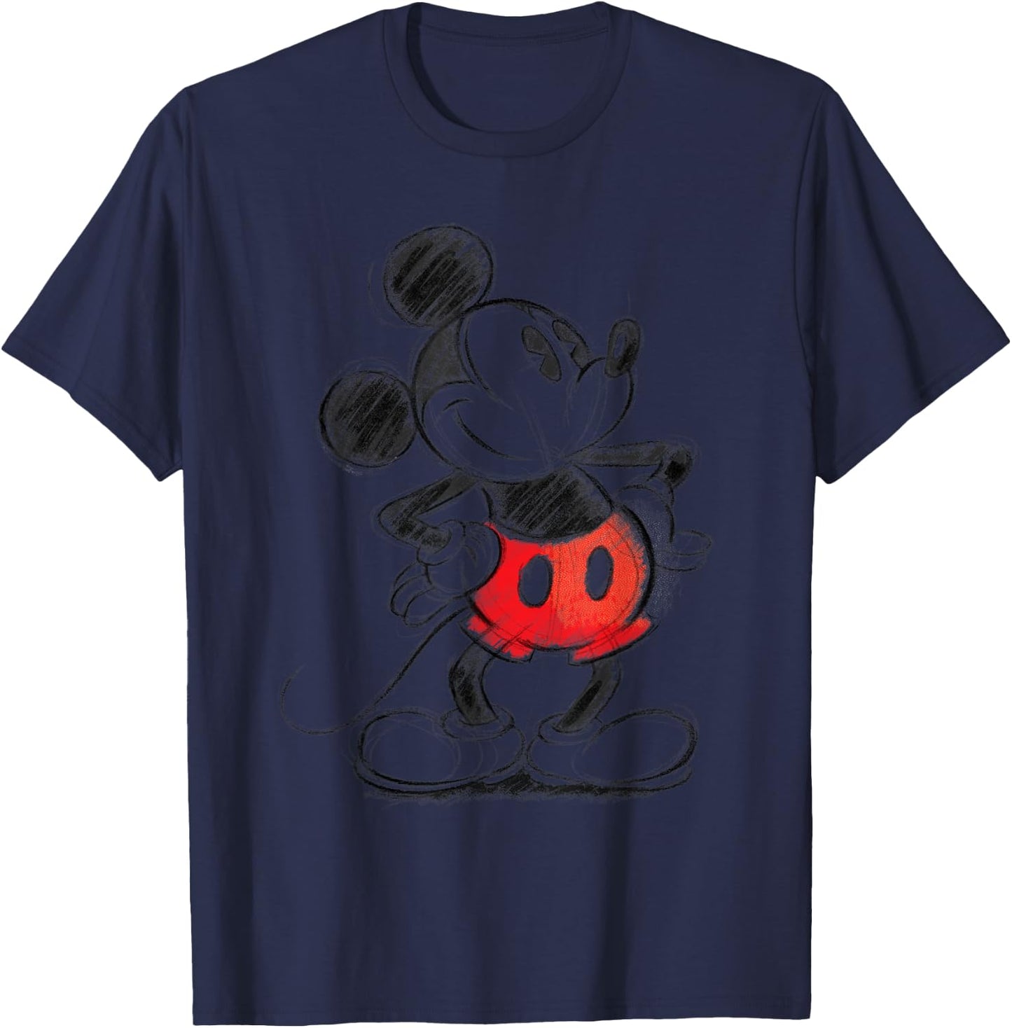 Disney - Mickey Mouse Sketch T-Shirt - T-Shirt | Navy