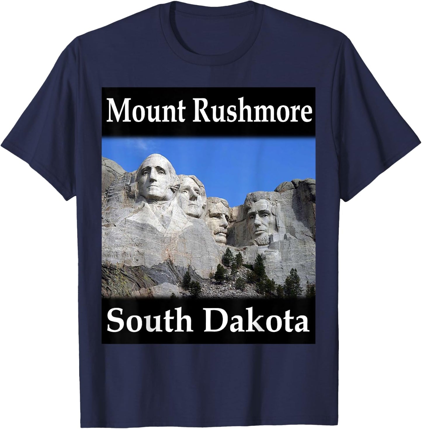 Yellow House Outlet: Mount Rushmore T-Shirt - T-Shirt | Navy