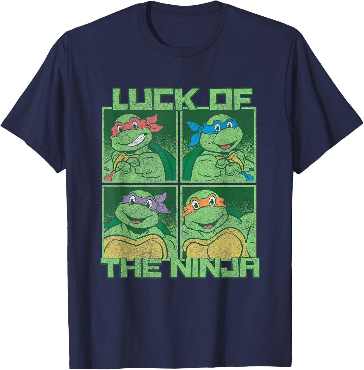 Teenage Mutant Ninja Turtles Luck Of The Ninja Box Up T-Shirt - T-Shirt | Navy