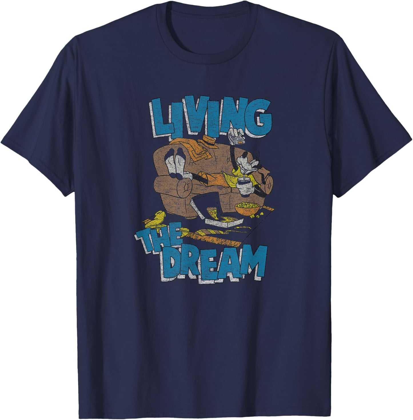 Disney - Goofy Living The Dream T-Shirt - T-Shirt | Navy