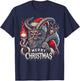 Goth Santa Claus Gothic Women Krampus Ugly Christmas T-Shirt - T-Shirt | Navy