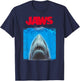 Jaws Silhouette Graphic T-Shirt - T-Shirt | Navy