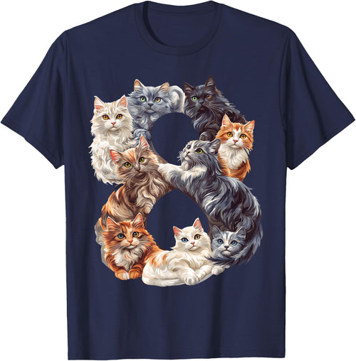Fun 8th Birthday Kittens Cats Themed 8 Year Old Kids Girls