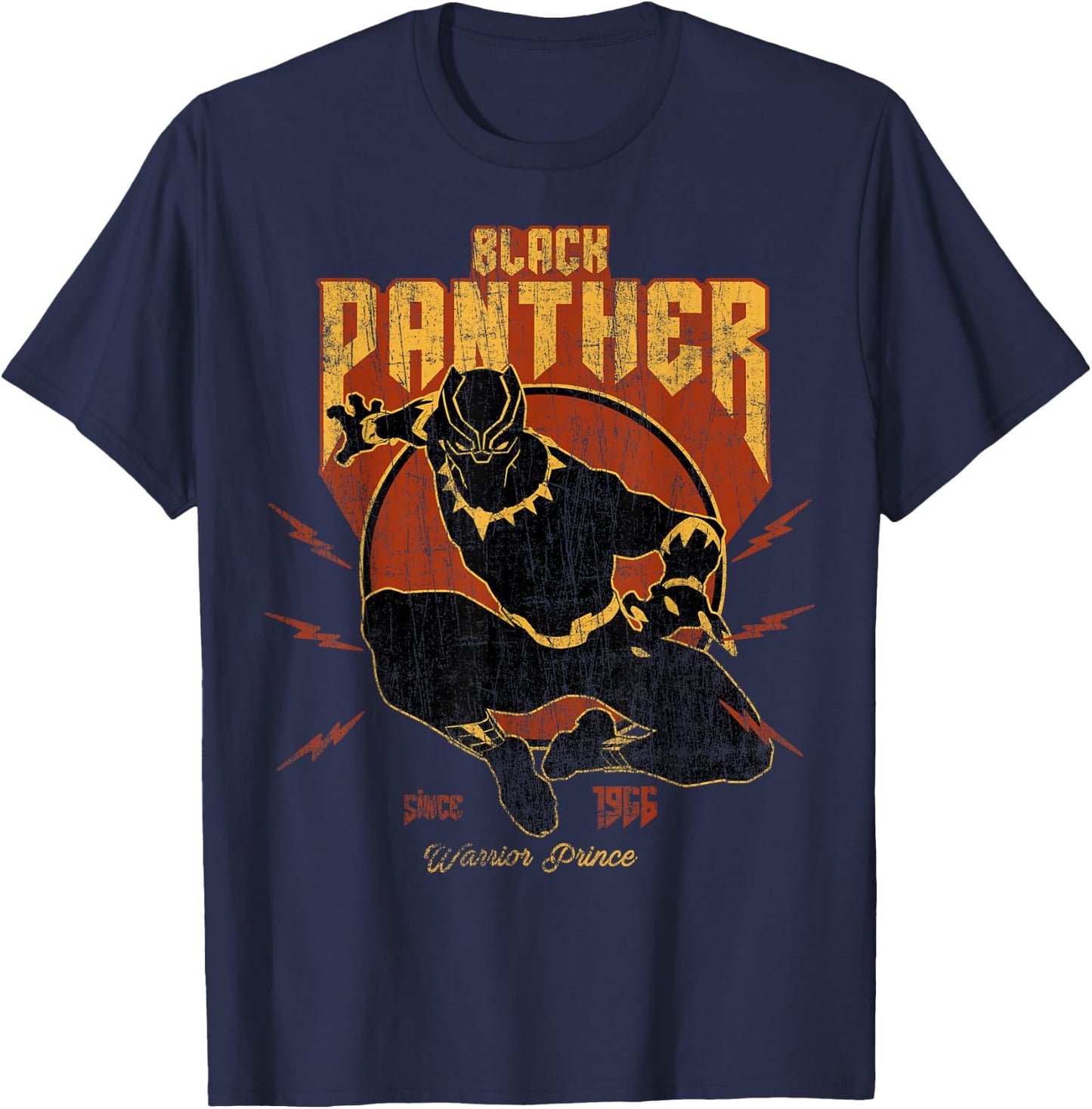 Marvel Black Panther Action Since 1966 Retro Vintage T-Shirt - T-Shirt | Navy