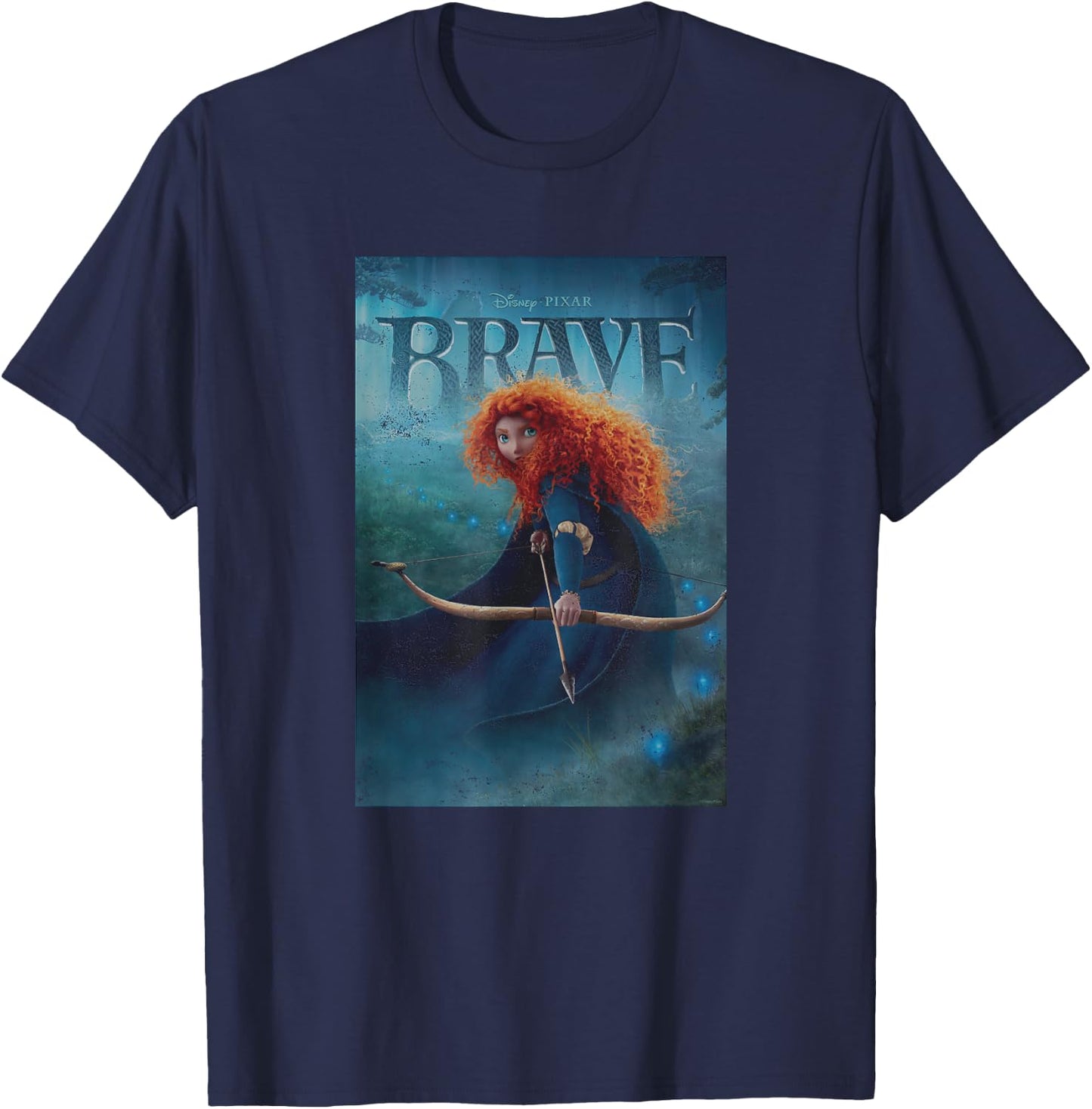 Disney and Pixar Brave Merida Poster T-Shirt - T-Shirt | Navy
