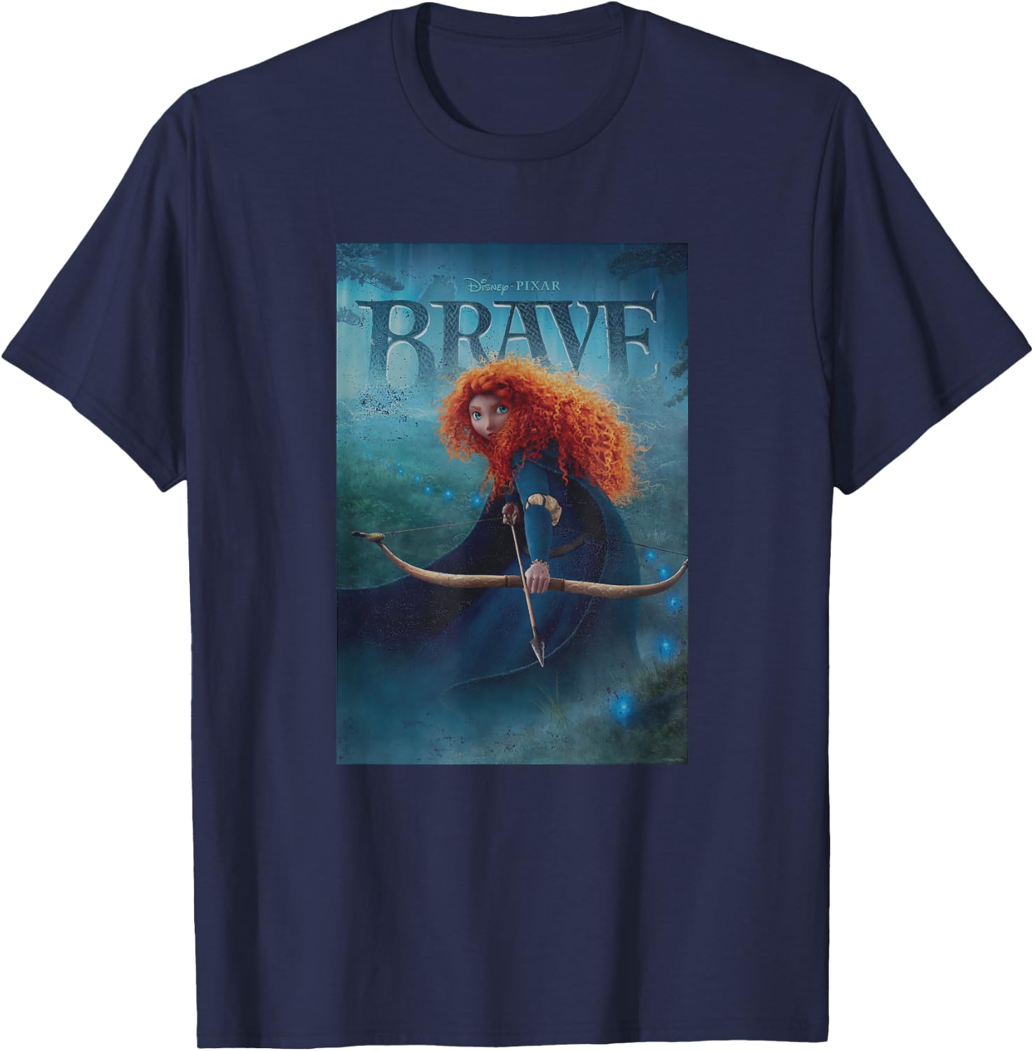 Disney and Pixar Brave Merida Poster T-Shirt - T-Shirt | Navy