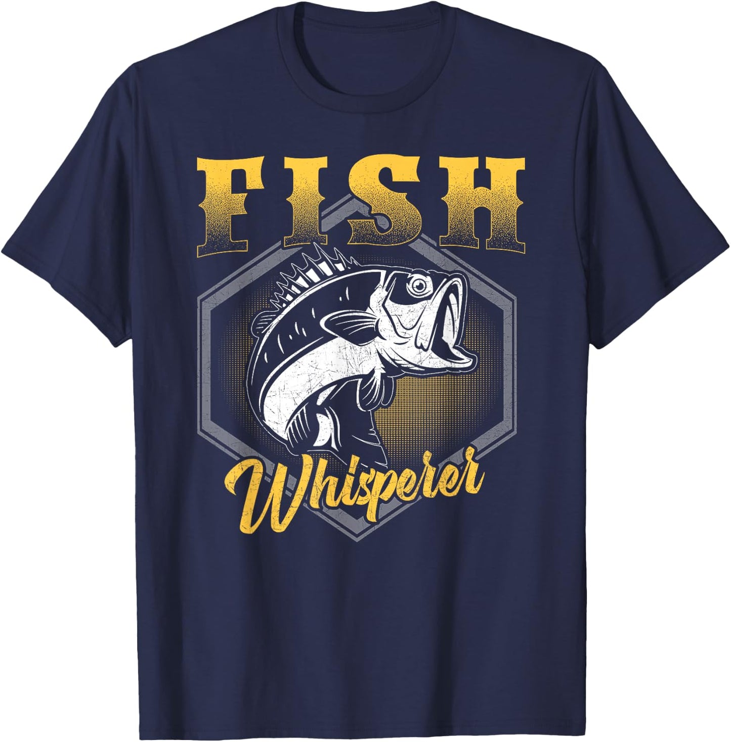Fish Whisperer Funny Fisherman Fishing Angler T-Shirt - T-Shirt | Navy