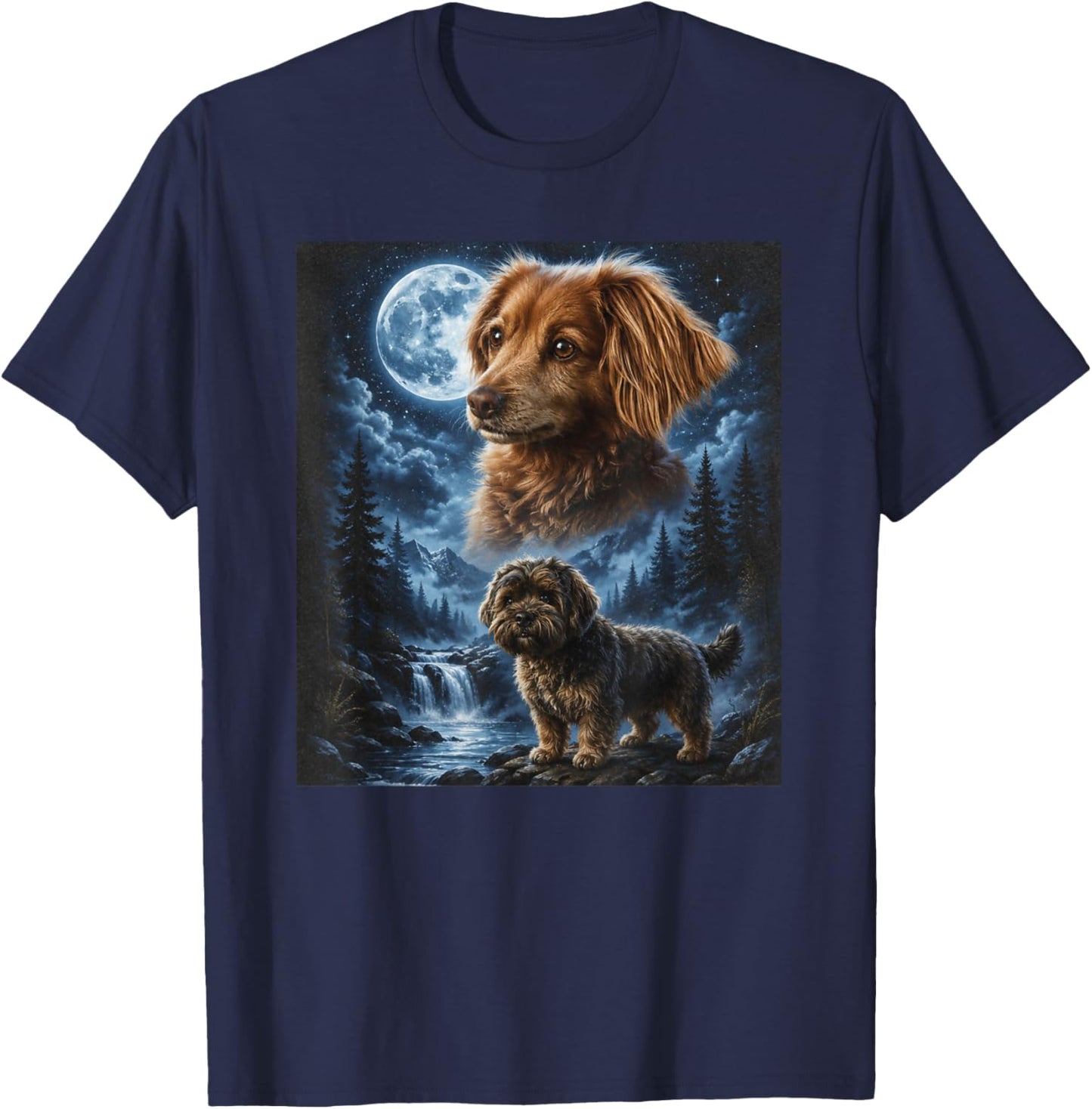 K Marshall Family Dogs T-Shirt - T-Shirt | Navy
