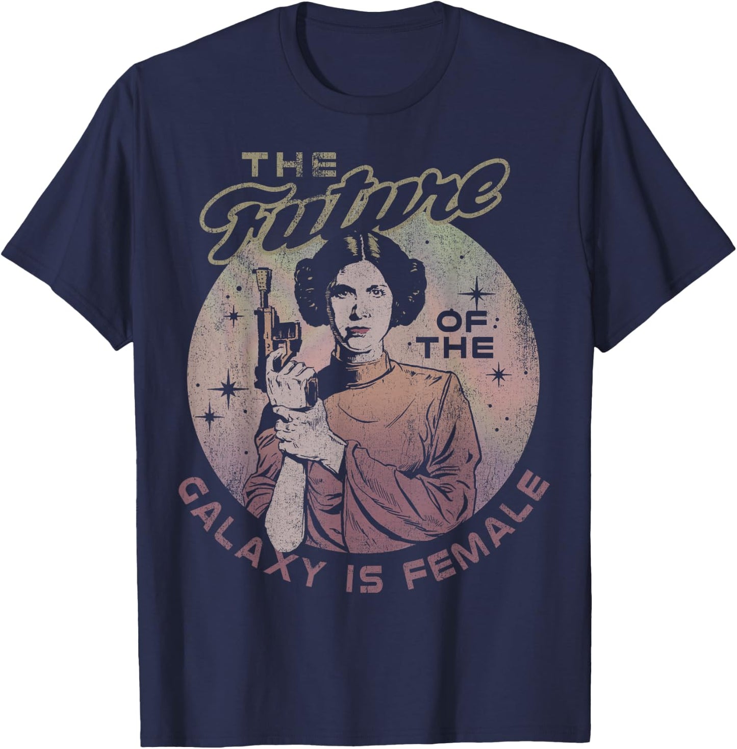 Star Wars Princess Leia The Future Of The Galaxy Is Female T-Shirt - T-Shirt | Navy