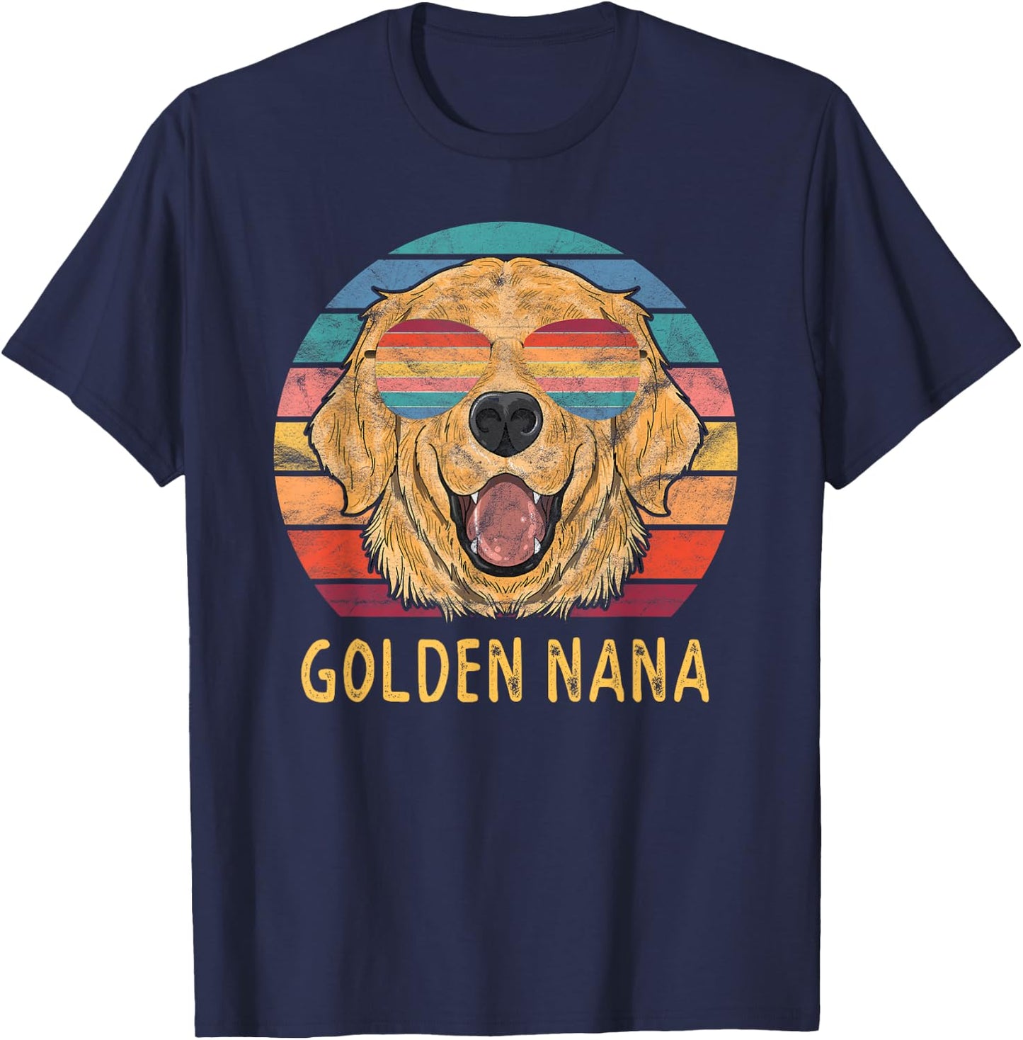 Golden Retriever Nana Gifts Golden Retriever Grandma T-Shirt - T-Shirt | Navy