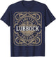 Lubbock Vintage Lubbock Texas Retro Lubbock Skyline T-Shirt - T-Shirt | Navy