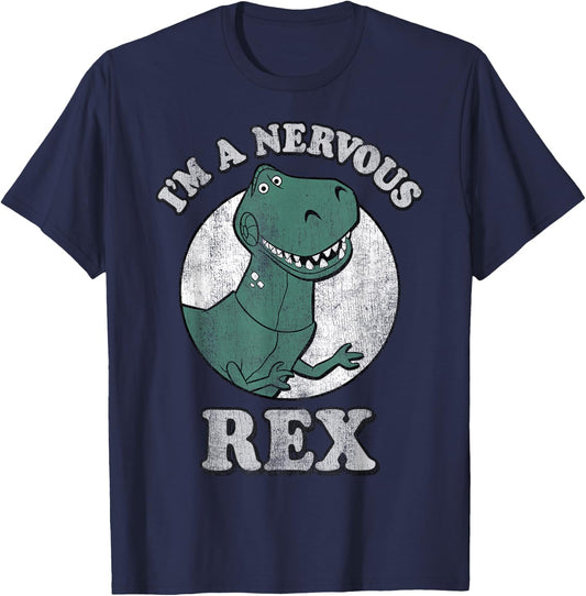 Disney Pixar Toy Story I'm A Nervous Rex Dinosaur T-Shirt - T-Shirt | Navy