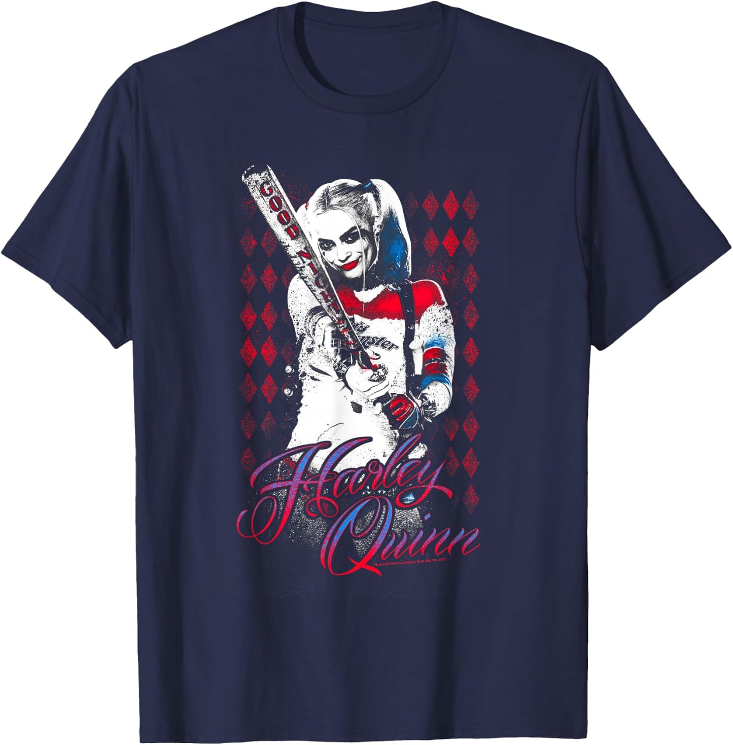 Suicide Squad Harley Quinn Bat T-Shirt - T-Shirt | Navy