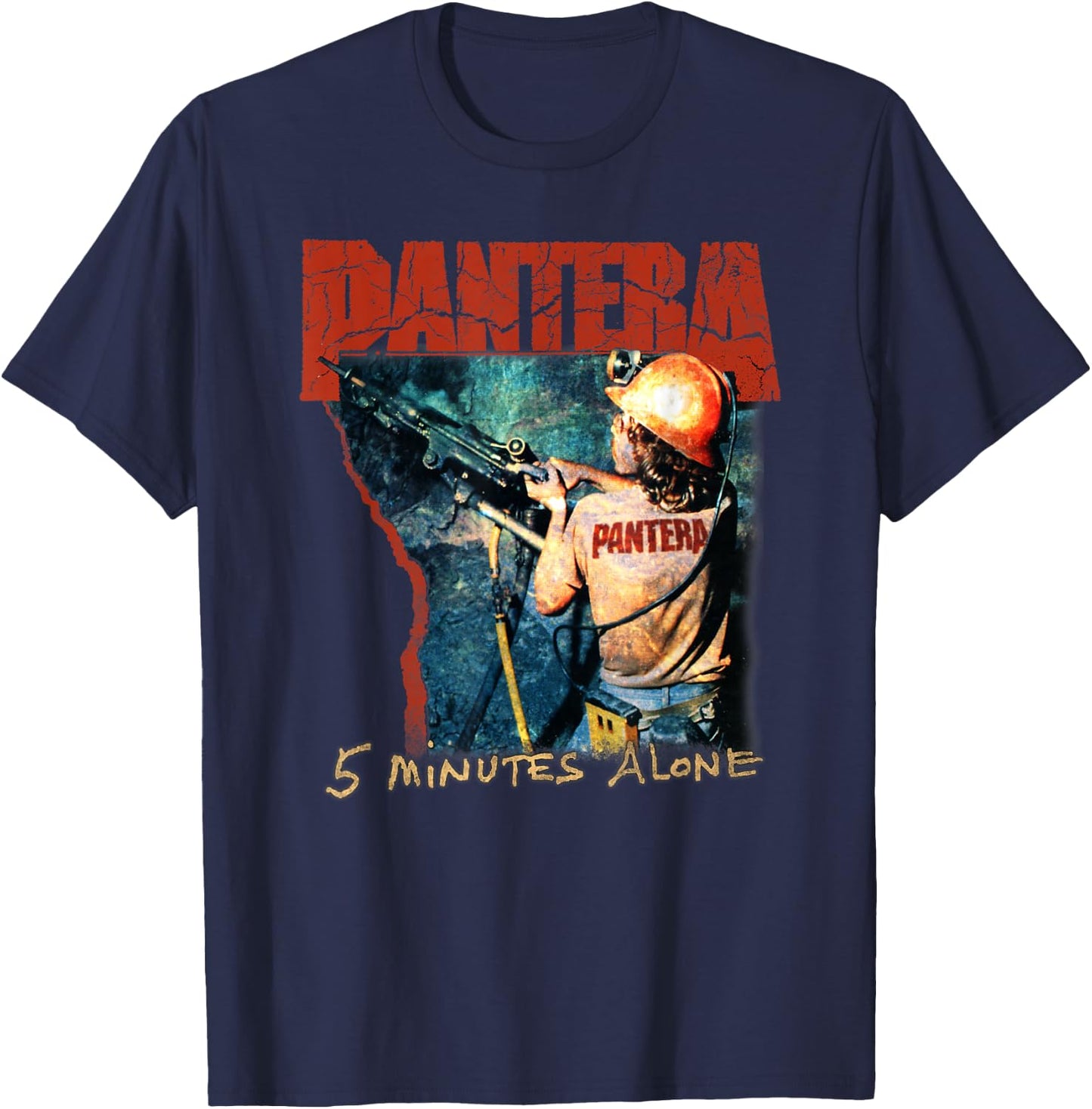Pantera Official 5 Minutes Alone T-Shirt - T-Shirt | Navy