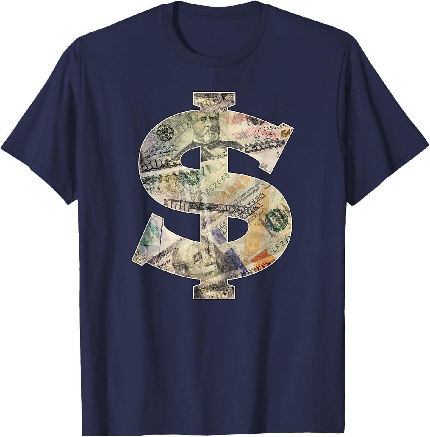 Dollar Sign Cool Money - $ T-Shirt - T-Shirt | Navy
