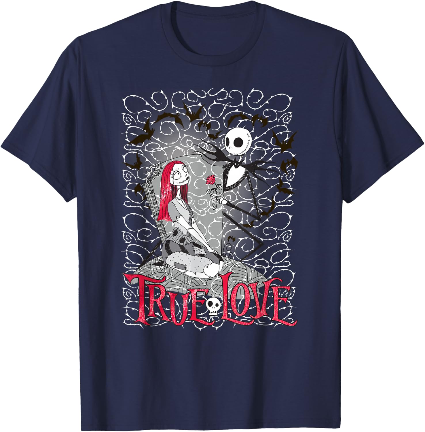 Disney - Nightmare Before Christmas True Love T-Shirt - T-Shirt | Navy