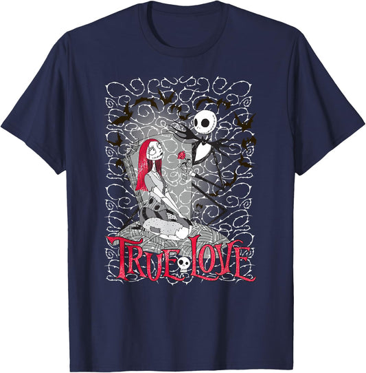Disney - Nightmare Before Christmas True Love T-Shirt - T-Shirt | Navy
