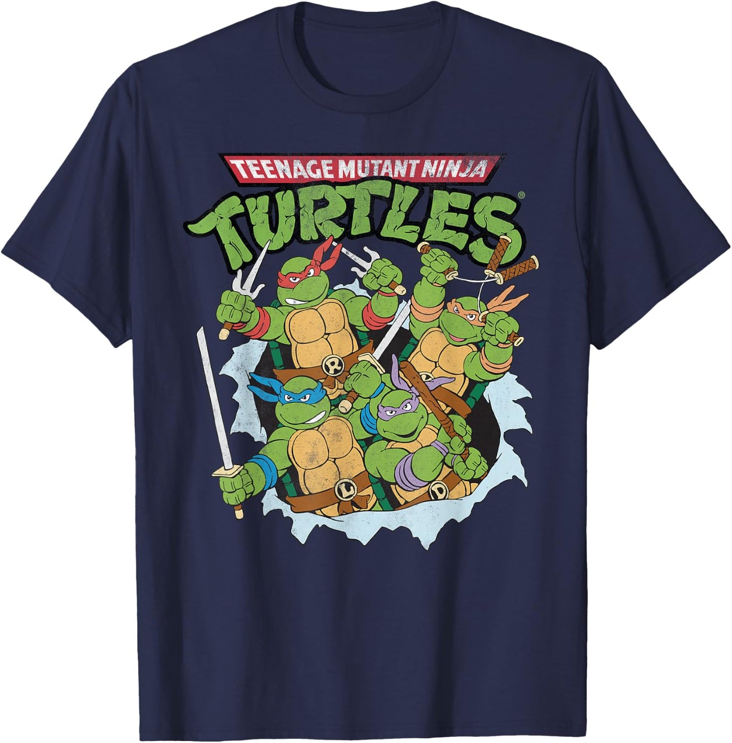 Teenage Mutant Ninja Turtles - break through T-Shirt - T-Shirt | Navy