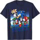 Sonic The Hedgehog - Sonic & Friends T-Shirt - T-Shirt | Navy
