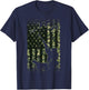 Duck Hunting Shirts American Flag Hunter Camo Gifts T-Shirt - T-Shirt | Navy