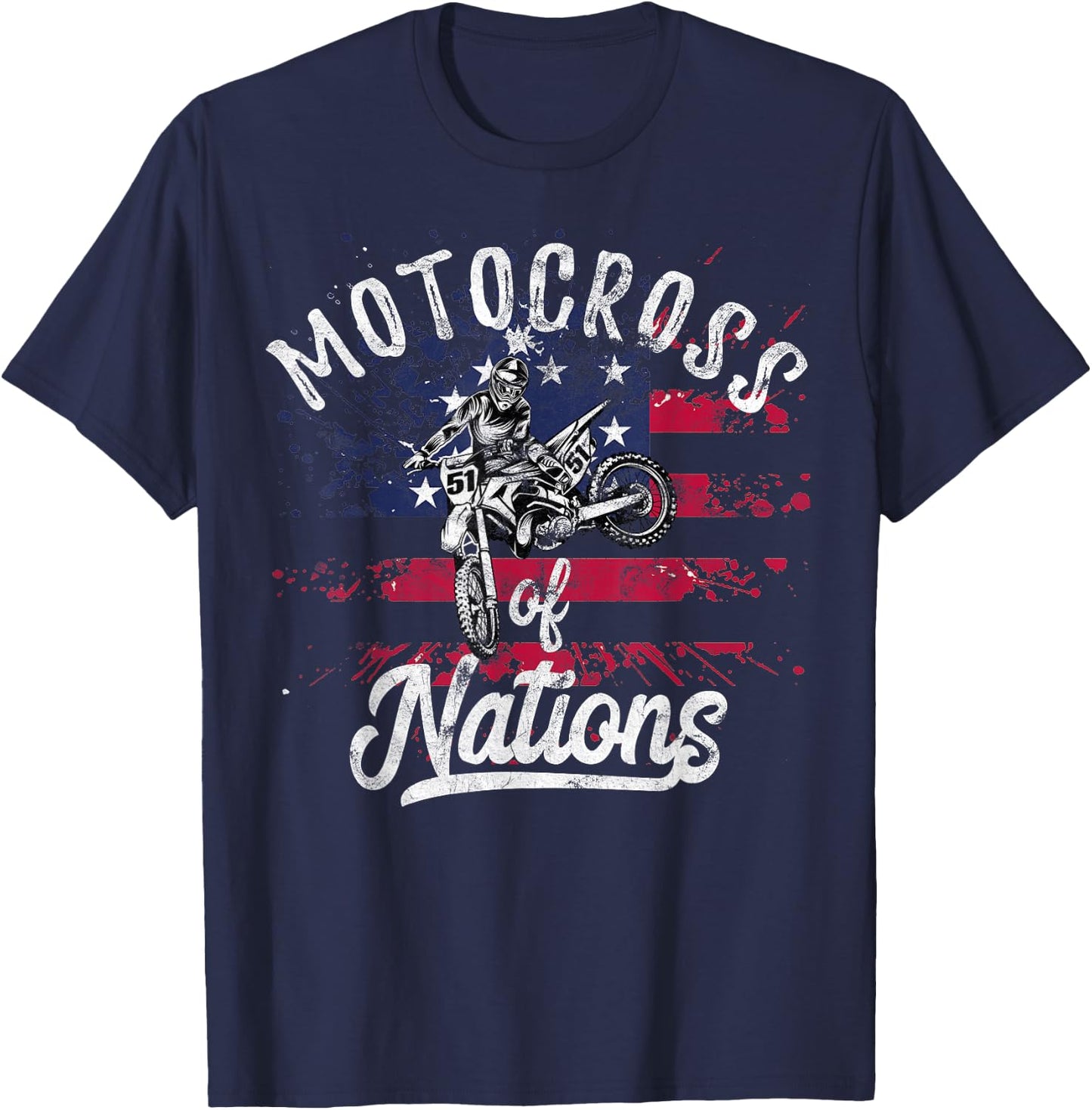 Motocross des Nations Support USA MX Team at MXdN T-Shirt - T-Shirt | Navy