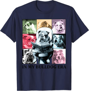 In My Bulldogs Era for Bulldog Mascot Sports Fan Men Women T-Shirt - T-Shirt | Navy
