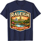 Raleigh North Carolina Souvenir City State Capital Vintage T-Shirt - T-Shirt | Navy