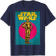 Star Wars C-3PO Vintage Trading Card Graphic T-Shirt - T-Shirt | Navy