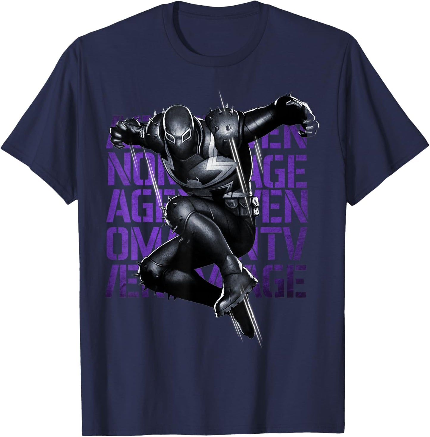 Marvel Agent Venom Reborn and Reformed Symbiote Portrait T-Shirt - T-Shirt | Navy