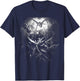 Gustave Dore - Michael Drives All Fallen Angels 1866 T-Shirt - T-Shirt | Navy