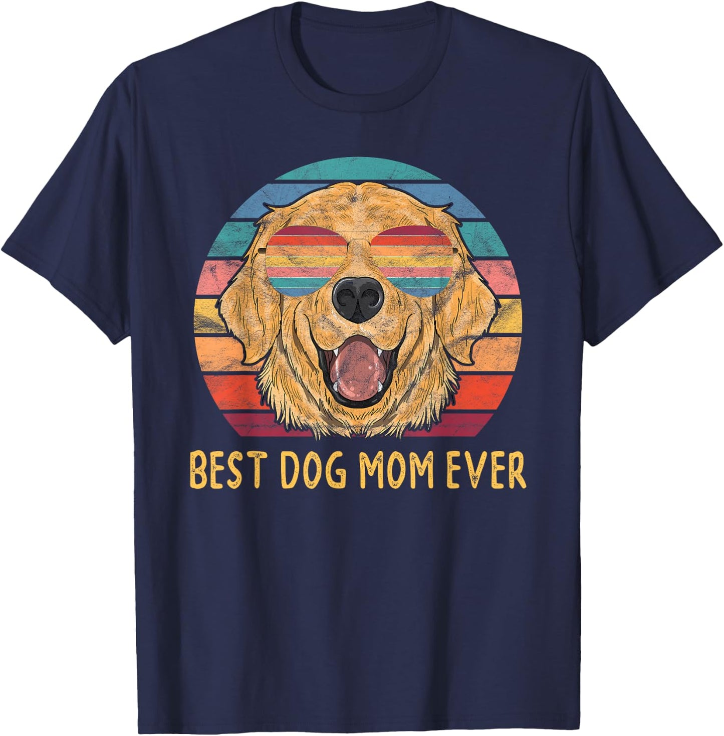 Best Golden Retriever Dog Mom Ever Gift Women T-Shirt - T-Shirt | Navy