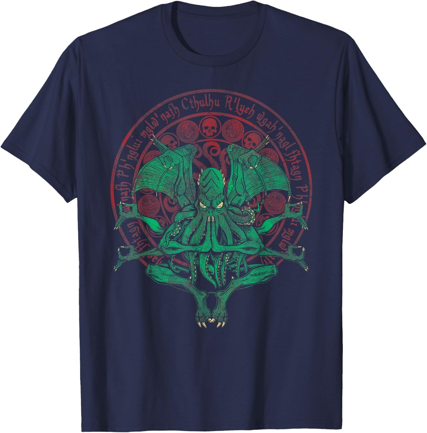 The Idol Cthulhu T-Shirt - T-Shirt | Navy