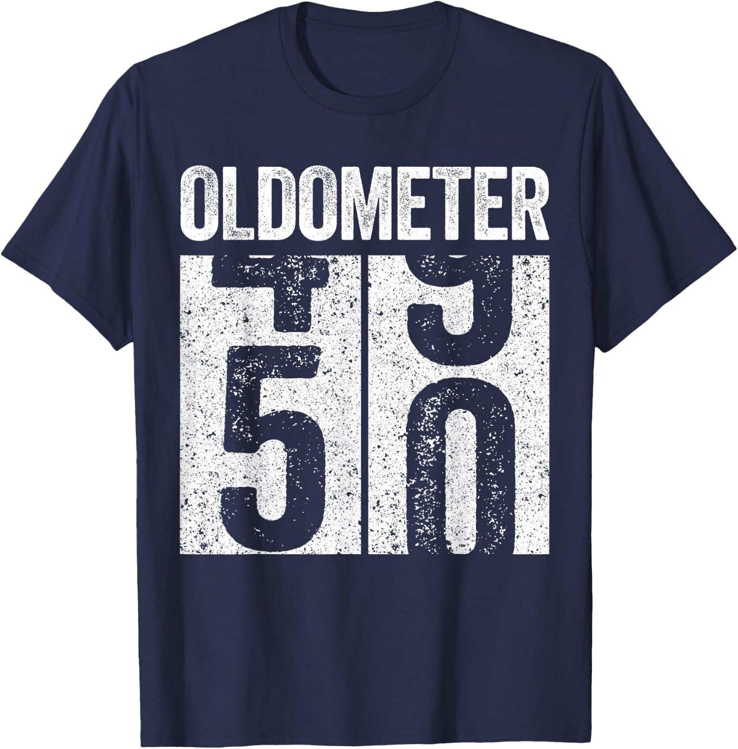 Oldometer 50 Shirt Men Women 50th Birthday T-Shirt - T-Shirt | Navy