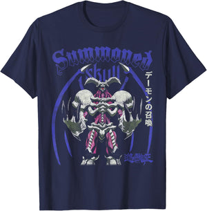 Yu-Gi-Oh! Summoned Skull Full Portrait with Kanji Anime T-Shirt - T-Shirt | Navy