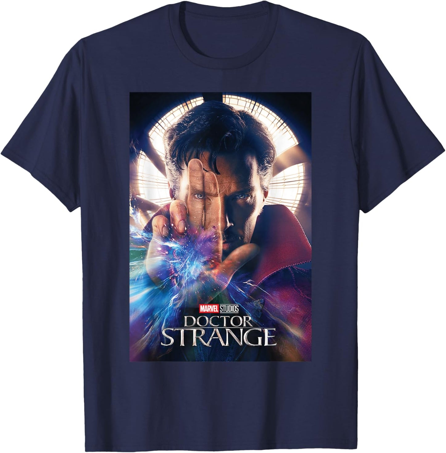 Marvel Studios Doctor Strange Movie Poster T-Shirt - T-Shirt | Navy