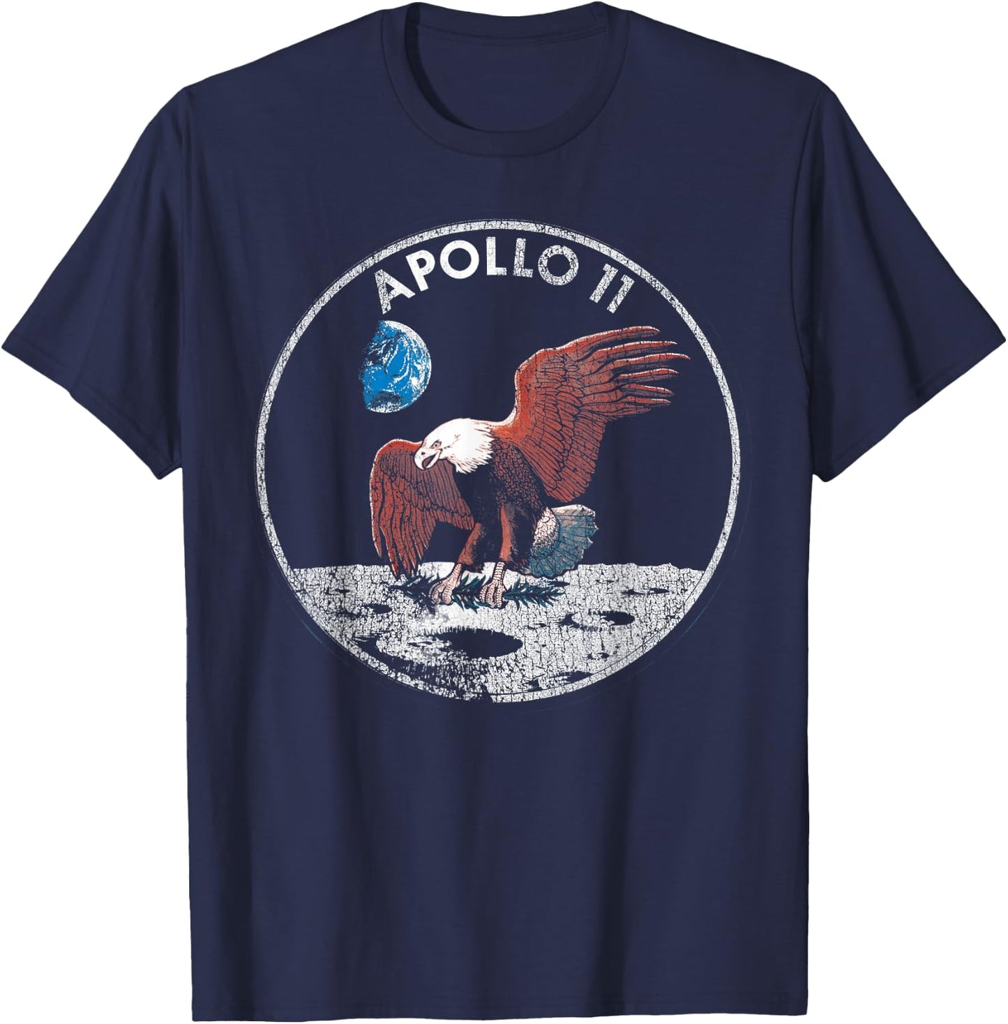 NASA Apollo 11 Vintage Eagle Emblem T-Shirt - T-Shirt | Navy