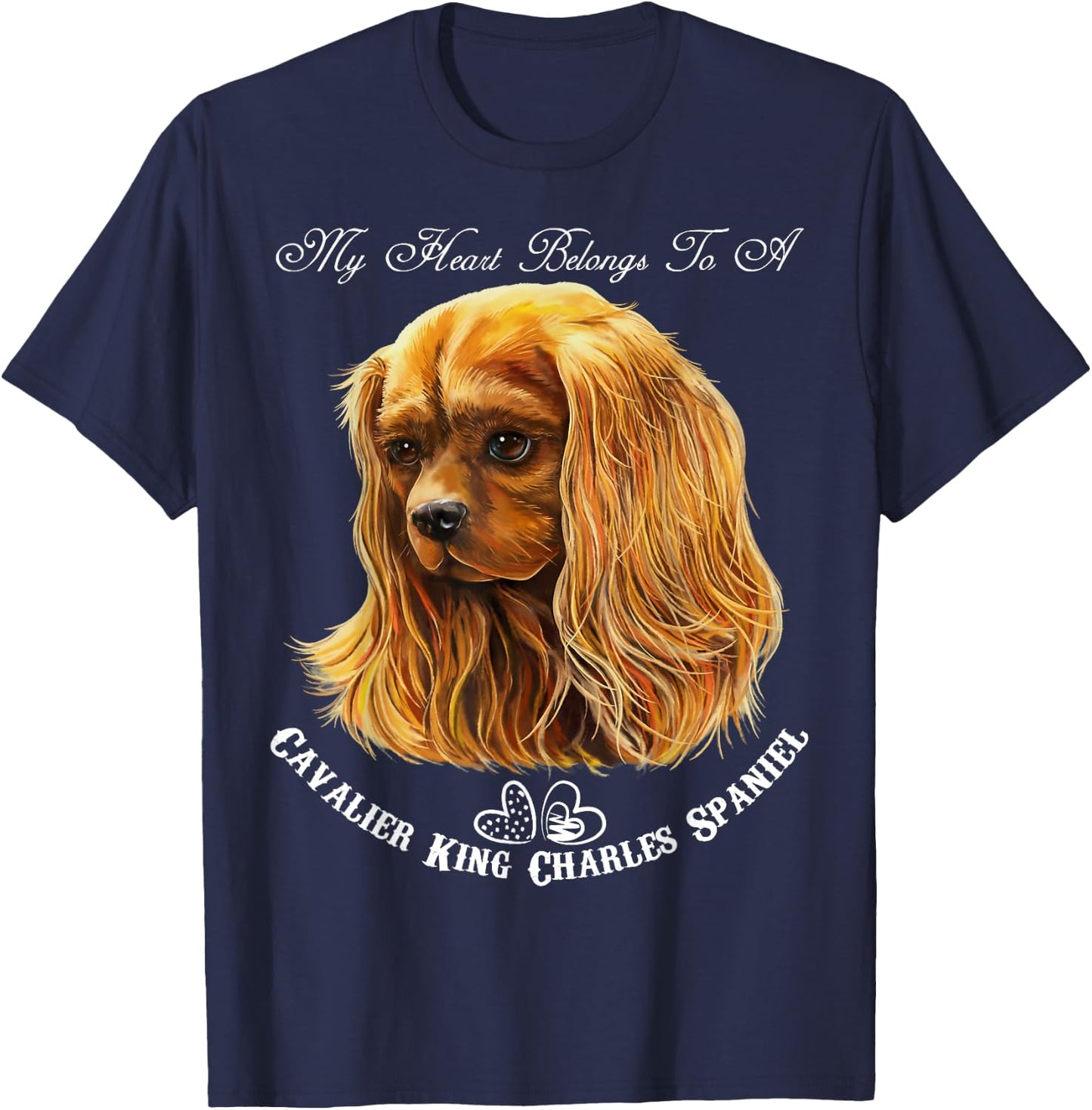 Cavalier King Charles Spaniel Ruby T-Shirt - T-Shirt | Navy