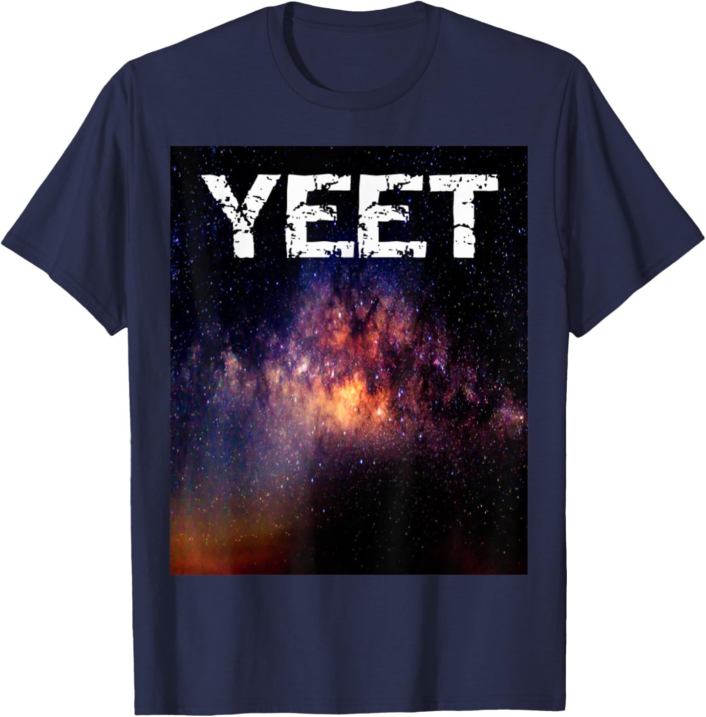 Yeet yeet! Galaxy YEET Shirt Meme Blue Galaxy Gift T-Shirt - T-Shirt | Navy