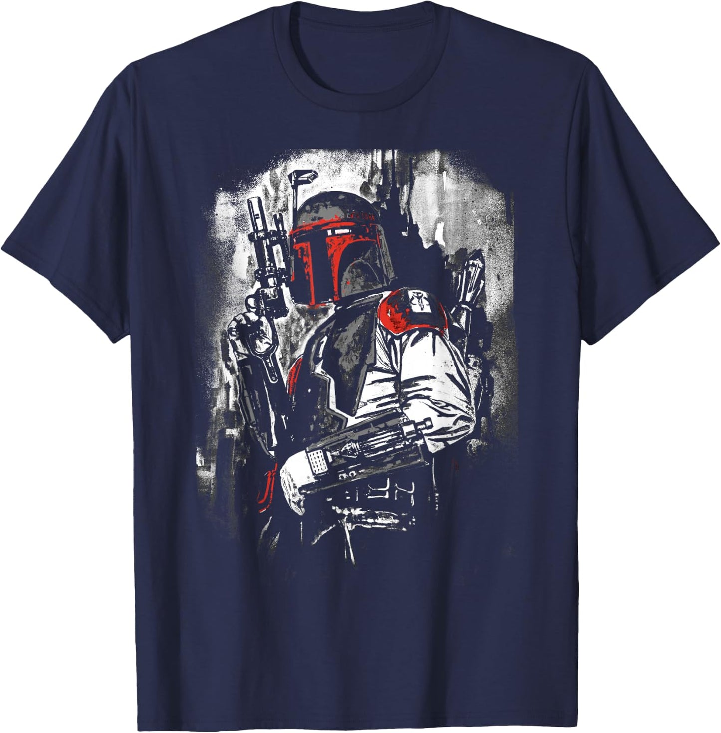 Star Wars Boba Fett Stare Down Graphic T-Shirt - T-Shirt | Navy