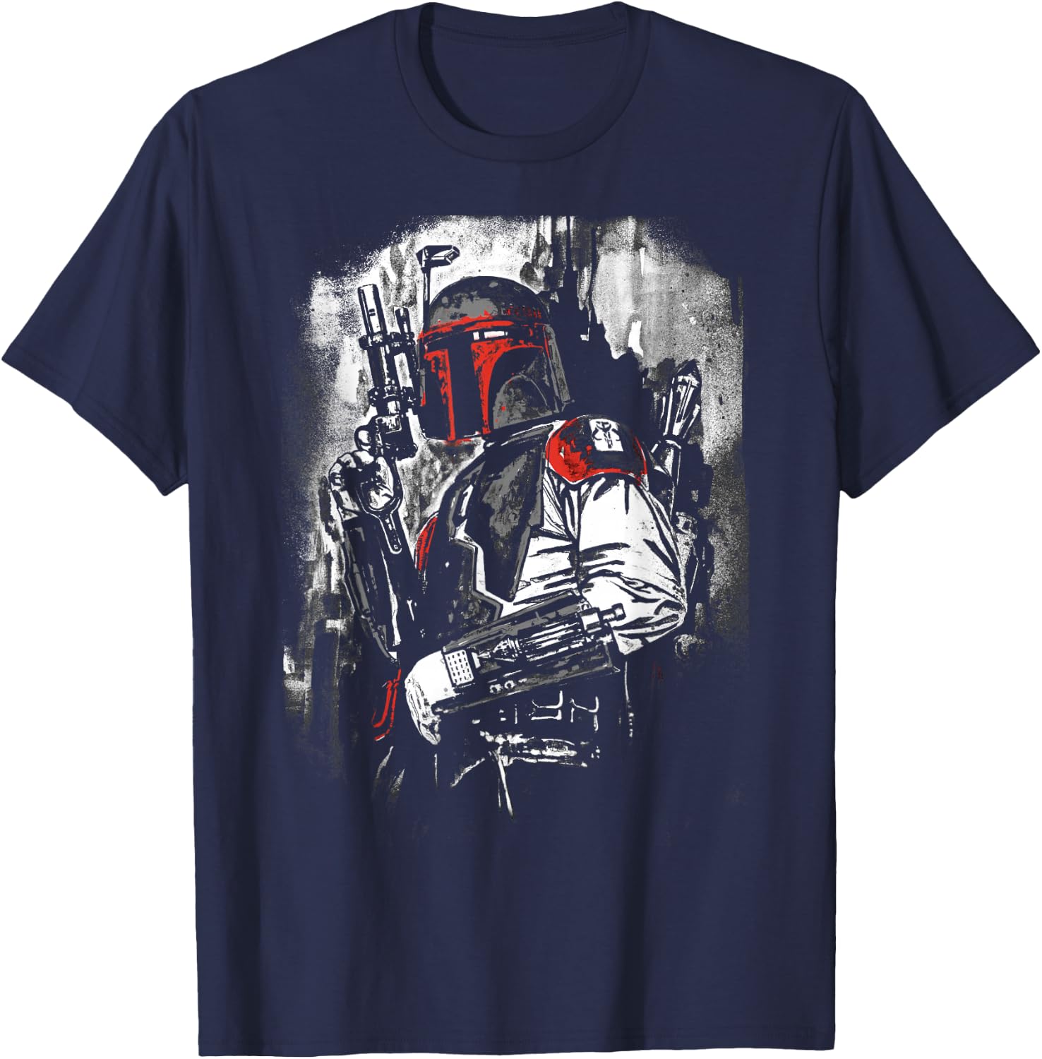 Star Wars Boba Fett Stare Down Graphic T-Shirt - T-Shirt | Navy