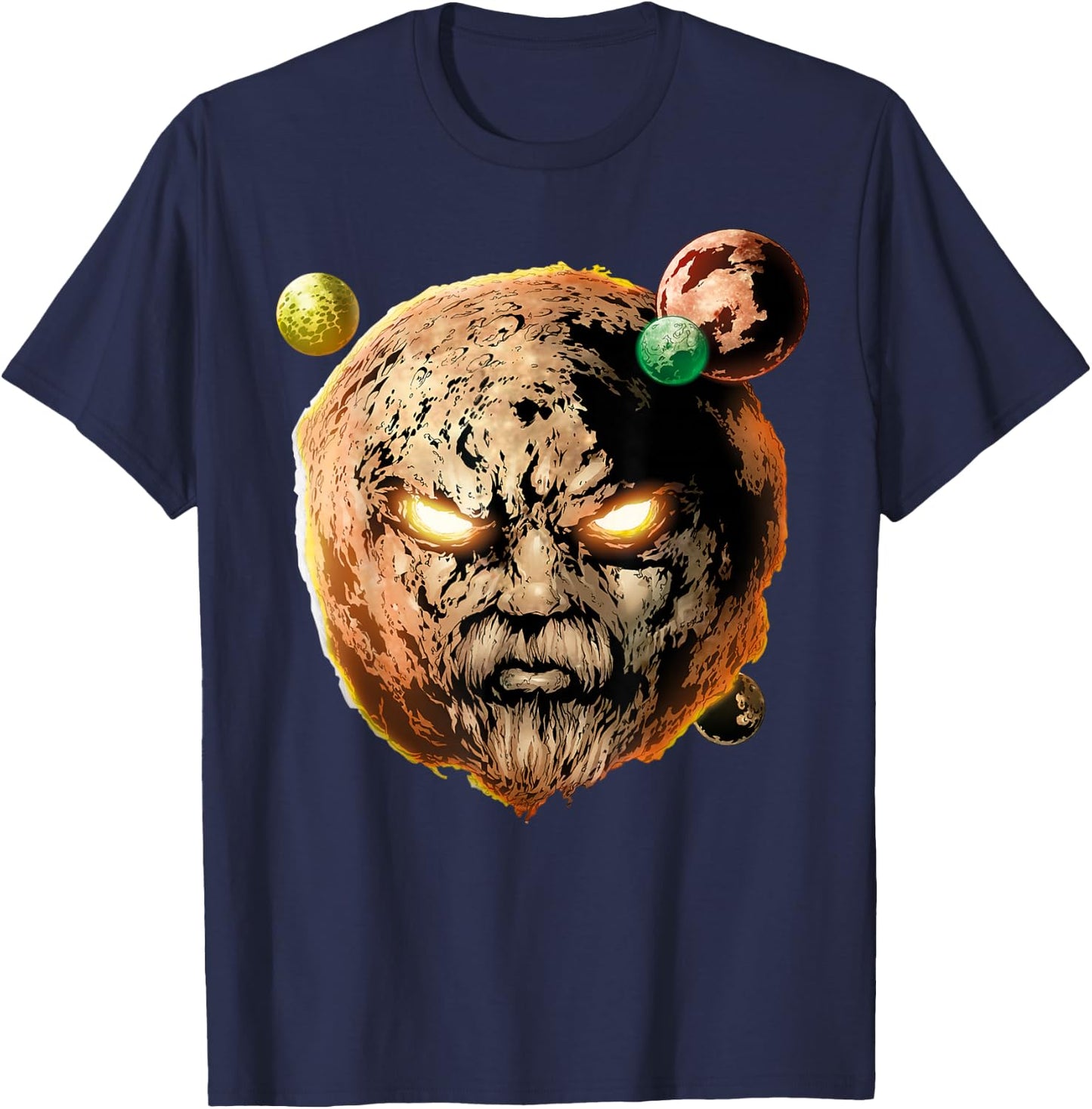 Marvel Ego The Living Planet In Orbit Graphic T-Shirt - T-Shirt | Navy
