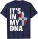 IT'S IN MY DNA Dominican Republic Flag Men Women Gift T-Shirt - T-Shirt | Navy
