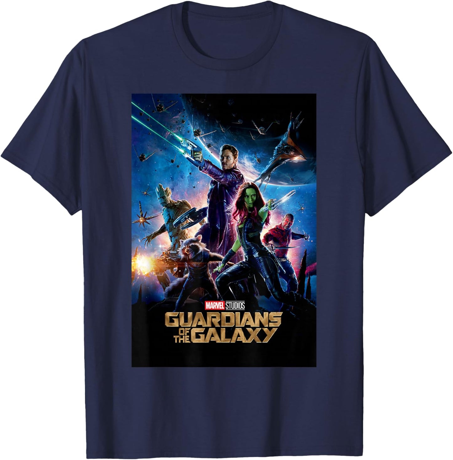 Marvel Studios Guardians of The Galaxy Movie Small T-Shirt - T-Shirt | Navy